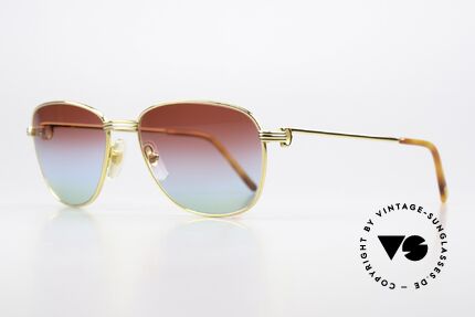 Cartier Courcelles - L Bordeaux Polar Lights Lens, 22ct gold-plated (like all vintage Cartier ORIGINALS), Made for Men