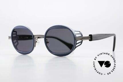 JF Rey Nautinew Shades Steampunk Style, color code 0220 = navy blue / silver-gray and black, Made for Men and Women