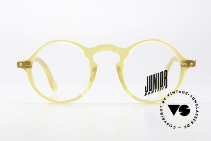 Jean Paul Gaultier 57-0072 Small Size Honey Yellow, color 3: honey yellow with gold rivets & hinges, Made for Men and Women