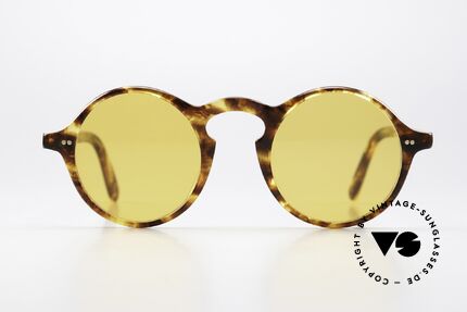 Jean Paul Gaultier 57-0072 Cult Designer Sunglasses, color code 1: tortoise with gold rivets & hinges, Made for Men and Women