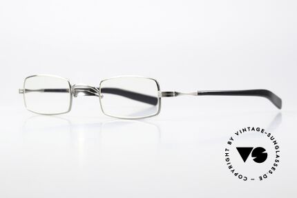 Lunor Swing A 37 Reading Specs Antique Silver, swing bridge: homage to the antique specs from 1900, Made for Men