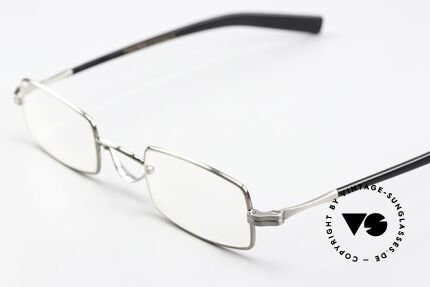 Lunor Swing A 37 Reading Specs Antique Silver, handmade in Germany, with acetate temples; vertu!, Made for Men