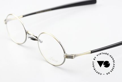 Lunor Swing A 33 Oval Customized Antique Bicolor, customized version: antique gold front with silver bridge, Made for Men and Women
