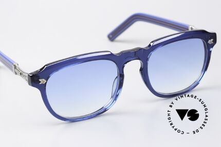 Jean Paul Gaultier 57-1071 Glasses With Fashion History, a fashion statement; col. 3 (blue, silver & wine red), Made for Men and Women