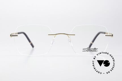 Silhouette 5529 Gold-Plated Titanium Frame, design based on the 1999 Minimal Titan Art icon, Made for Men and Women