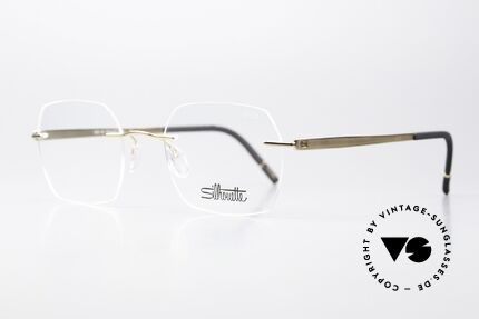Silhouette 5529 Gold-Plated Titanium Frame, ultra light titanium frame for ideal wearing comfort, Made for Men and Women