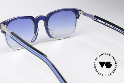 Jean Paul Gaultier 57-1271 80's Design & Craftsmanship, with blue gradient sun lenses (noticeably eccentric), Made for Men and Women