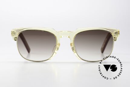 Jean Paul Gaultier 57-1271 1980's 90's Designer Frame, combi model 57-1271 in size 50x21, made in Japan, Made for Men and Women