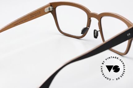 Lucas de Stael Minotaure M08 Men's Frame Leather Cover, the frame can be glazed as desired (progressive vision), Made for Men
