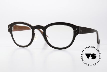 Lucas de Stael Minotaure M02 Leather Frame Panto Unisex, LUCAS de STAËL, Minotaure M02, size 45/24, col. 02, Made for Men and Women