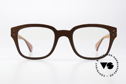 Lucas de Stael Minotaure M09 Unisex Frame Leather Cover, a pair of unisex designer glasses; handmade in France, Made for Men and Women