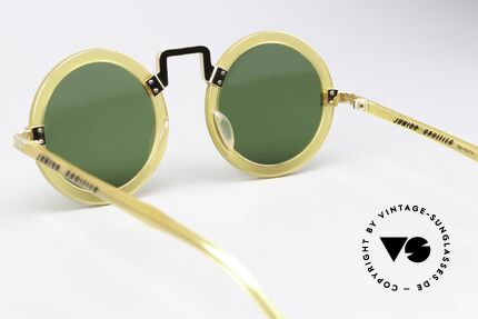 Jean Paul Gaultier 58-0275 Steampunk Shades 1980's, model 58-0275 in color 3 (honey-translucent, gold), Made for Men and Women