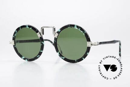 Jean Paul Gaultier 58-0275 90's Frame Emerald Marbled Details