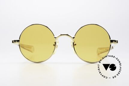 Jean Paul Gaultier 57-0173 Orange Lenses For Twilight, model 57-0173 in size 46/22, GP = GOLD PLATED, Made for Men and Women