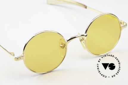Jean Paul Gaultier 57-0173 Orange Lenses For Twilight, outstanding craftsmanship (Murai, made in Japan), Made for Men and Women