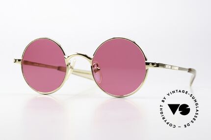 Jean Paul Gaultier 57-0173 Unique Dark Pink Lenses Details