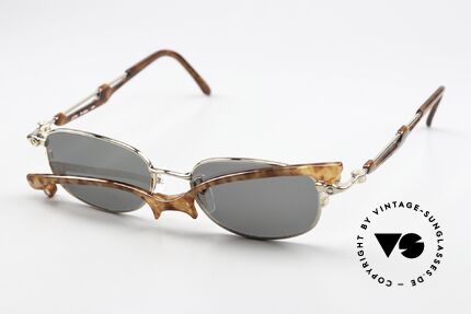 Jean Paul Gaultier 56-0024 Brilliant 2 in 1 Sunglasses, Size: medium, Made for Women