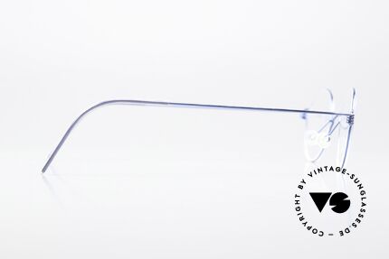 Lindberg Corona 42 Air Titan Rim Round Specs Blue Metallic, simple & strong frame: free from screws, rivets & welds, Made for Men and Women