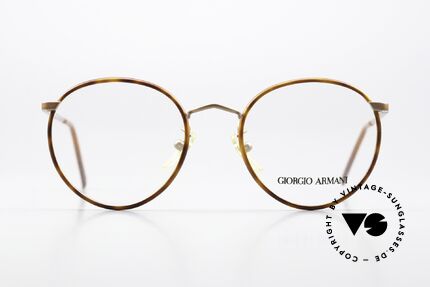 Giorgio Armani 145 Vintage 80's Panto Glasses, timeless vintage Giorgio Armani designer eyeglasses, Made for Men