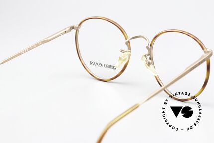 Giorgio Armani 145 Vintage 80's Panto Glasses, unworn NOS vintage rarity with flexible spring hinges, Made for Men