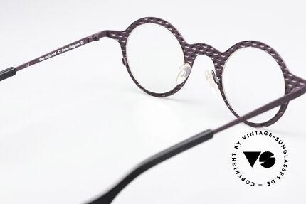 Theo Belgium Mille 24 Dark Purple Dull Metallic, frame can be glazed with opticals / sun lenses, Made for Men and Women