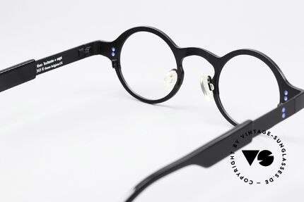 Theo Belgium Huitante Sept Round Titan Frame 2012, unworn; like all our vintage Theo eyewear specs, Made for Men and Women
