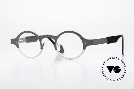 Theo Belgium Huitante Sept Two-Tone Designer Glasses Details