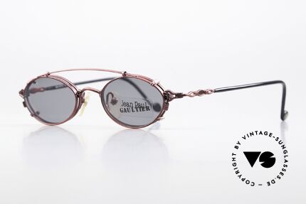 Jean Paul Gaultier 55-0013 Vintage Eyewear From 1996, outstanding TOP-quality with removeable clip-on, Made for Men and Women