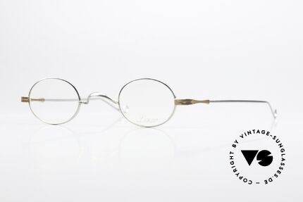 Lunor II 04 Oval Frame Limited Bicolor, extra small oval vintage glasses of the Lunor II Series, Made for Men and Women