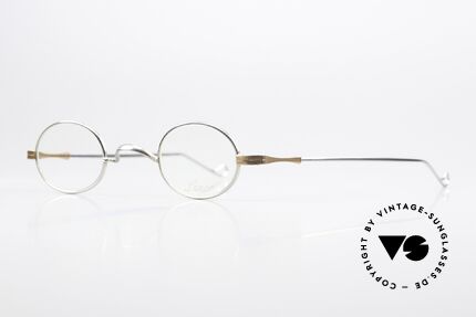 Lunor II 04 Oval Frame Limited Bicolor, platinum-plated frame with matte bronze temple joints, Made for Men and Women
