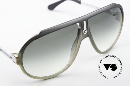 Carrera 5512 80's Iconic Movie Shades, unworn vintage rarity in green-gray gradient with case, Made for Men