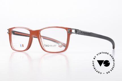 Tag Heuer 7603 Track Dynamics Racing Eyewear, distinctive men's glasses made of elastomer plastic, Made for Men