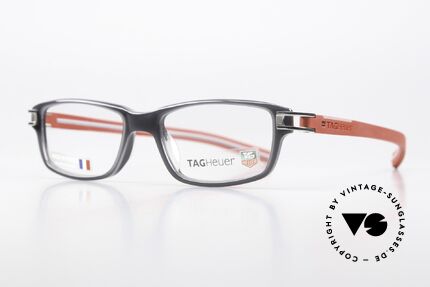Tag Heuer 7602 Track Made in France From 2010, distinctive men's glasses made of elastomer plastic, Made for Men