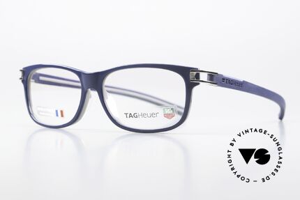 Tag Heuer 7606 Track Men's Frame Made In France, col. 003 = dark blue with platinum-plated hinges, Made for Men