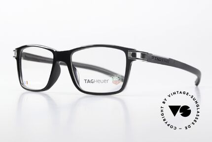 Tag Heuer 7603 Track Sporty Men's Frame 2010, col.010: black frame with palladium-plated hinges, Made for Men