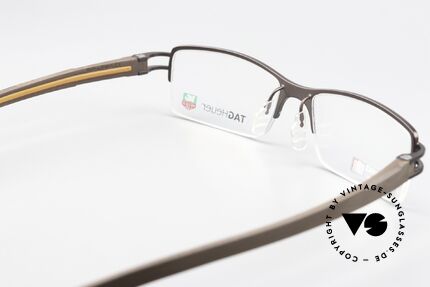 Tag Heuer 7621 Fold Semi Rimmed Havana Orange, NOT retro eyeglasses, but an original from 2006, Made for Men