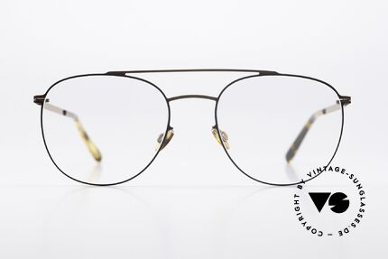 Mykita Nilsson Shiny Copper Black Frame, striking aviator frame design from the LITE collection, Made for Men
