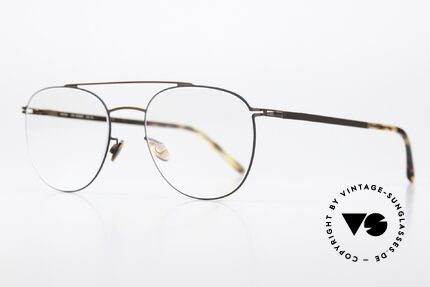 Mykita Nilsson Shiny Copper Black Frame, lightweight specs with the characteristic Mykita temples, Made for Men