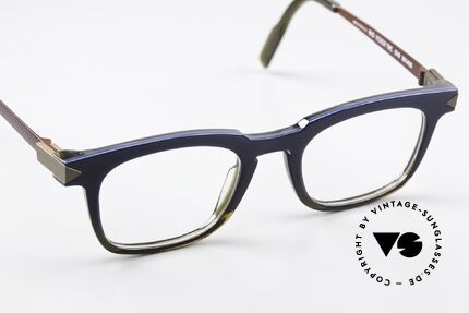 Anne Et Valentin Modern Time Acetate Frame Dark Colors, live, the colors are only visible at second glance, Made for Men and Women