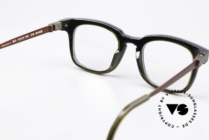 Anne Et Valentin Modern Time Acetate Frame Dark Colors, unworn pair from 2018; made in France, + case, Made for Men and Women