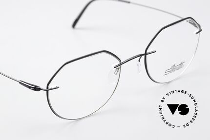 Silhouette 5500 Black Rimless Titan Frame, timeless black frame finish (for ladies & gentlemen), Made for Men and Women