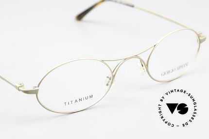 Giorgio Armani 229 AR5027 The Schubert Eyeglasses, small, plain and puristic 'wire glasses' with a X-bridge, Made for Men and Women