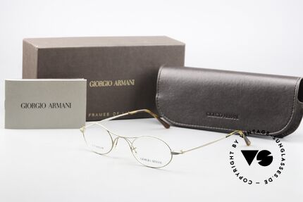 Giorgio Armani 229 AR5027 The Schubert Eyeglasses, very comfortable (lightweight: 8g) and GOLD-PLATED, Made for Men and Women