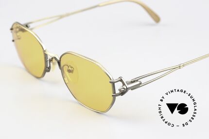 Jean Paul Gaultier 55-6106 Made in Japan 90's Original, high-end frame with orange lenses (wearable at night), Made for Men and Women