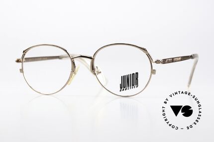 Jean Paul Gaultier 57-2173 90's Shiny Bronze Metallic Details
