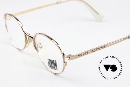 Jean Paul Gaultier 57-2173 90's Shiny Bronze Metallic, unworn rarity; like all our old JPG designer specs, Made for Men and Women