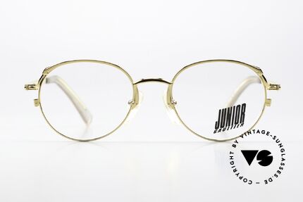 Jean Paul Gaultier 57-2173 True Vintage Eyewear 1995, costly 22ct GOLD-PLATED specs, made in Japan, Made for Men and Women