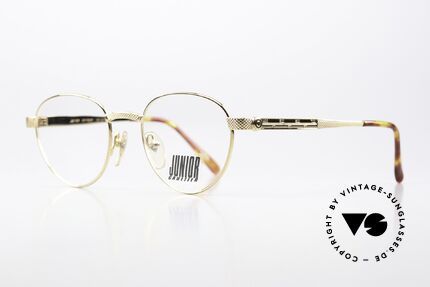 Jean Paul Gaultier 57-3177 Panto Frame Gold Plated, rare glasses of the famous 'Junior Gaultier' Series, Made for Men and Women