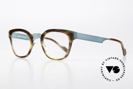 Anne Et Valentin Francesca Petrol Metallic Tortoise, the couple Anne (artist) and Valentin (optician), Made for Women