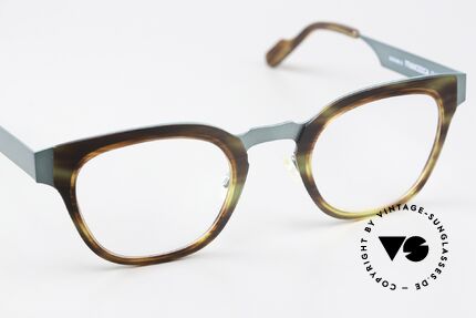 Anne Et Valentin Francesca Petrol Metallic Tortoise, made of energy, light, lines, contrasts & colors, Made for Women